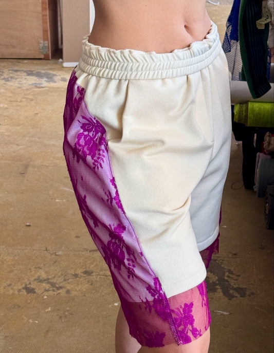 Lace Jersey Shorts