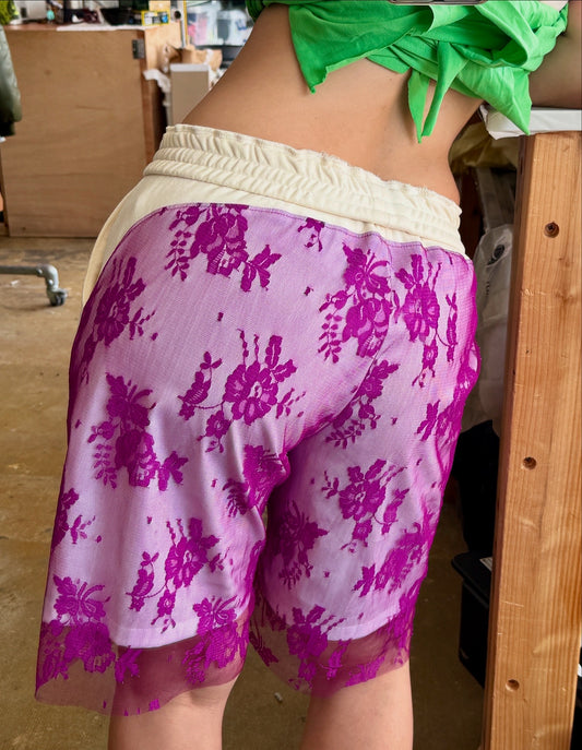 Lace Jersey Shorts