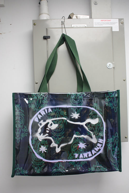 Taurus Badge Check Stealth Tote - Palma Violet x Chrome