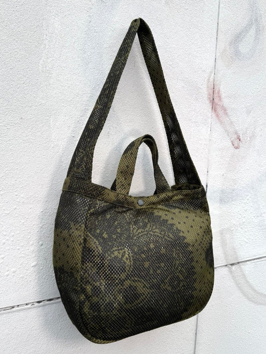 OLIVE IRANIAN MESH BAG