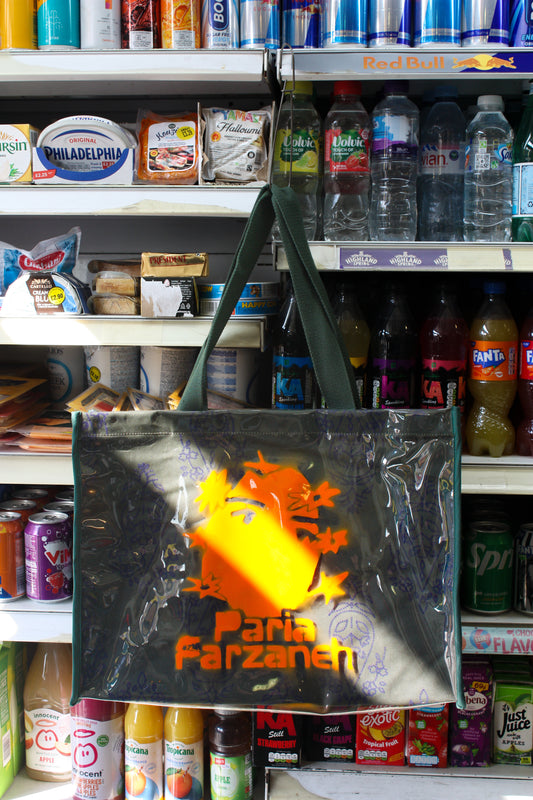 Face Badge Tote Bag - Fanta