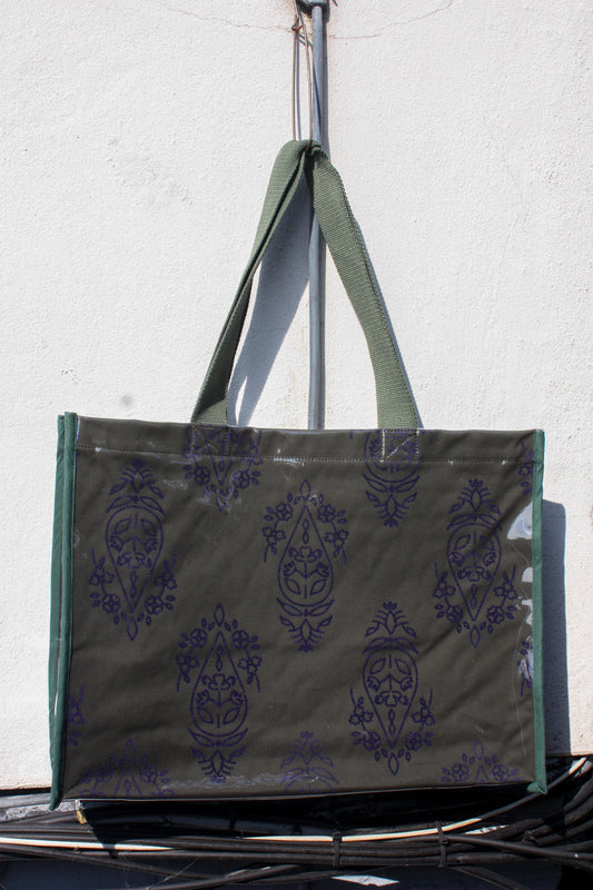 Taurus Badge Tote Bag - Cherry