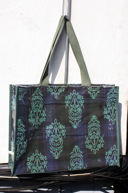 Face Badge Check Stealth Tote - Palma Violet