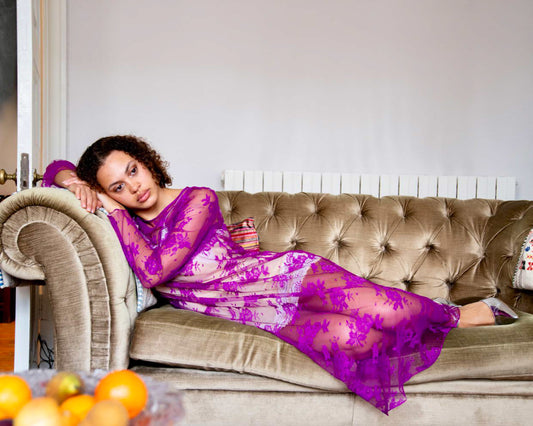BIAS LACE DRESS