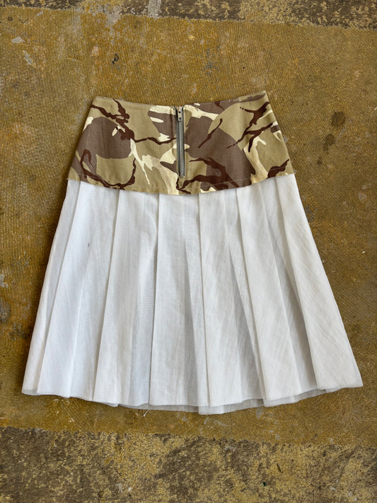 DESERT CAMO KNIFE PLEAT SKIRT
