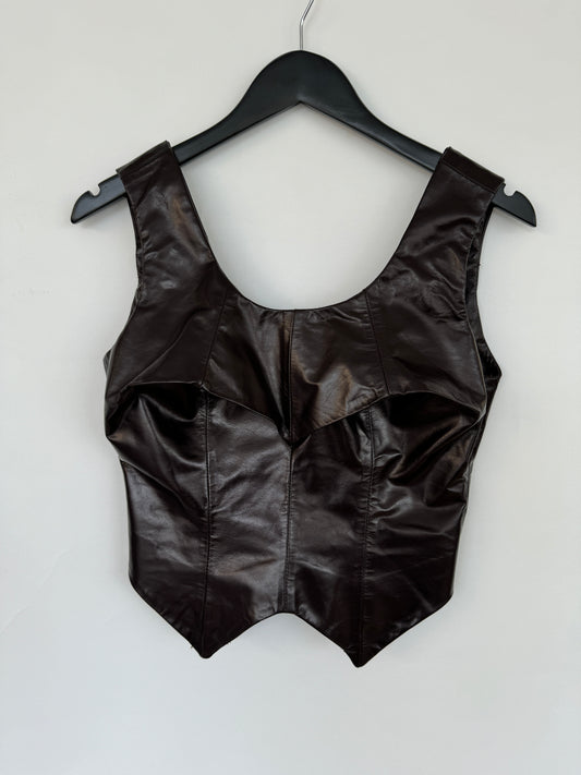 Nyokito Mahogany Leather Top Sample