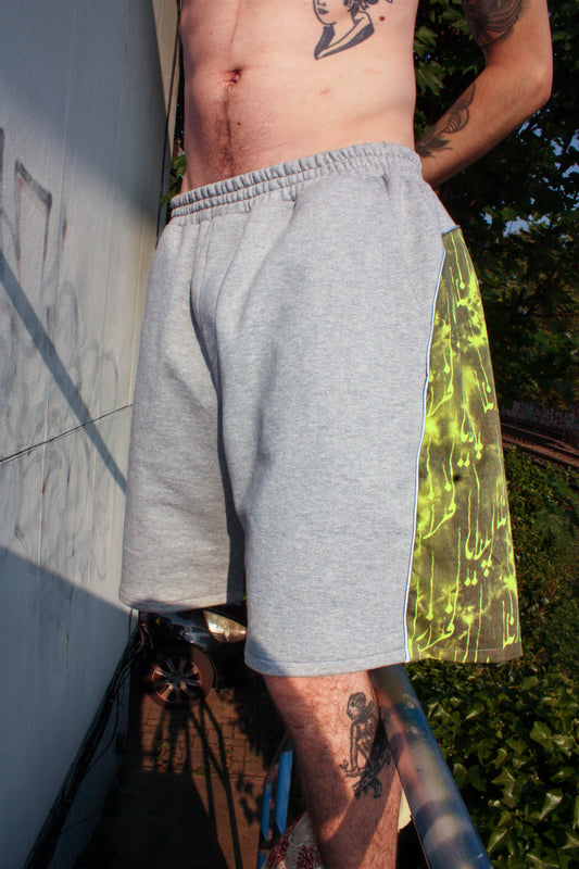 Grey PF Acid Shorts