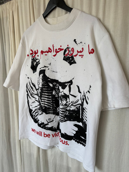 archive print tee shirt