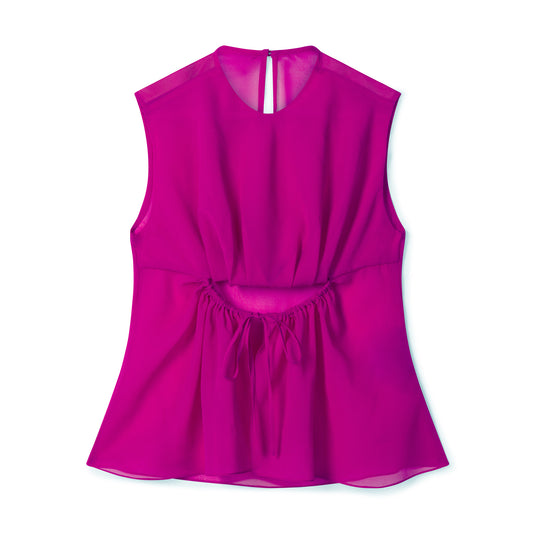 BERRY PLEAT TOP