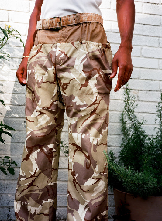 CAMO DRAWSTRING TROUSER